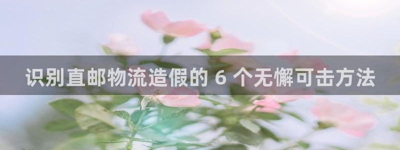 28圈昵称：识别直邮物流造假的 6 